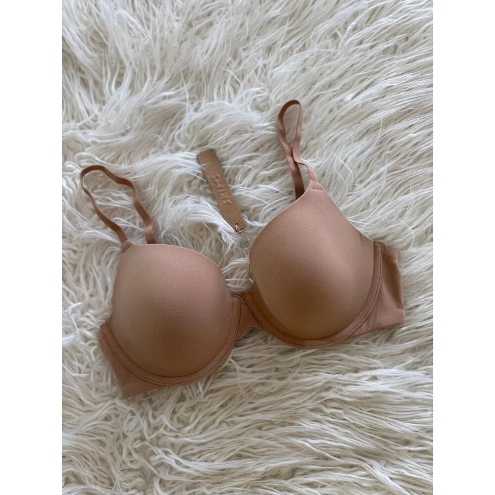 Skims Fits Everybody T-shirt Bra Ochre Size 34B - Picture 2 of 5